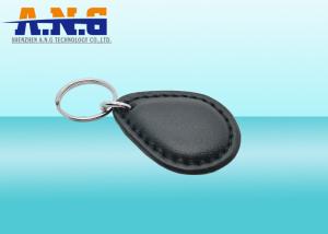 China 125KHz Printable Passive Rfid Key Fob , PU rfid key tag For Time Attendance factory