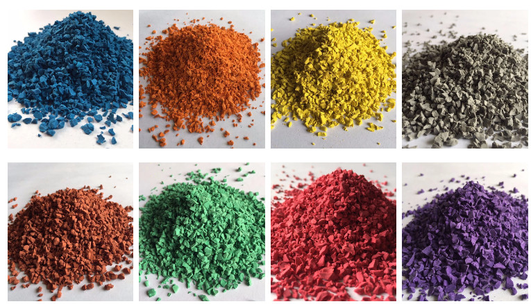 Non Toxic EPDM Rubber Granules Anti Slip For Kids Playground Floor