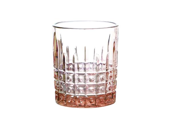 Hand Pressed 98mm Colored Whisky Glasses , 9oz Vintage Whisky Glasses