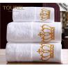 Buy cheap White Hotel Towel Set With Embroidery Logo from wholesalers