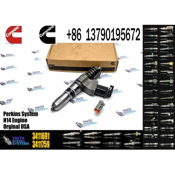 High Quality Price for Cummins N14 Series diesel Engine Parts Construction Machinery Parts Common Rail Injector OE 3411691