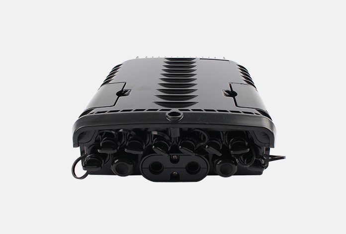 8 Core Fiber Optic Junction Box , Black ABS Fibre Optic Distribution Box