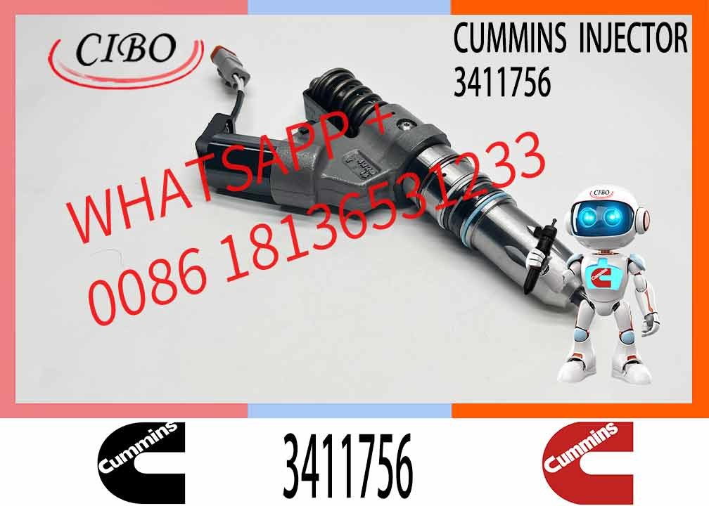 3411756 Diesel Engine Fuel Injector 3083849 3609922 for Cum-mins M11 ISM350 ISM QSM Engine