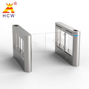 China Pedestrian Swing Turnstile Gate 304 Stainless Steel Cabinet With Face Recognition factory