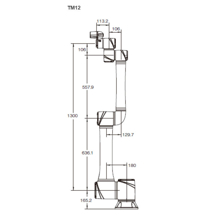 TM12 Cobot Intelligent Collaborative Robot Arm For CNC Loading And Unloading