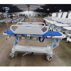 Adjustable Height Patient Transfer Trolley Manual Emergency Stretcher
