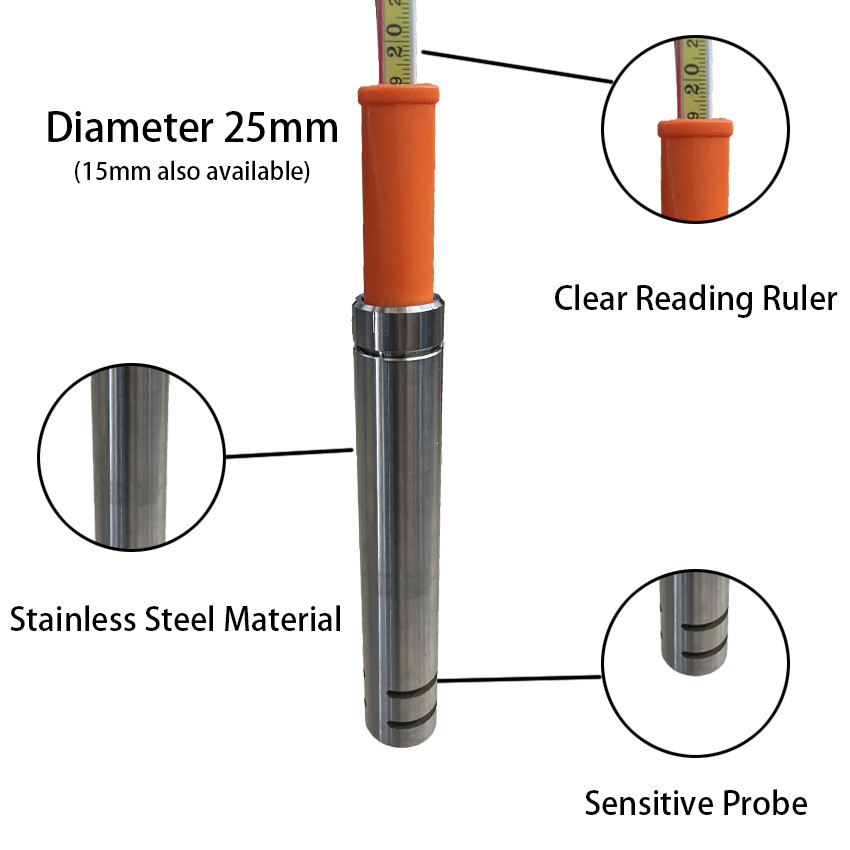 Low Price 300m Water Depth Measuring Instrument With Stainless Steel Ruler