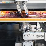 Three Colors Automatic Screen Printing Machine For Lotion Bottles