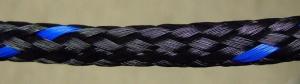 China Polyethylene Diamond Braided Rope White Blue Mixed Hollow Braid Rope factory