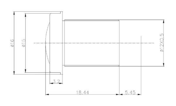 1/4" 1.3mm wide angle S mount lens ,HFOV150 degree, F2.8 , good for Aptina