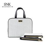 Women Big Capacity PU Leather Cosmetic Makeup Travel Bag