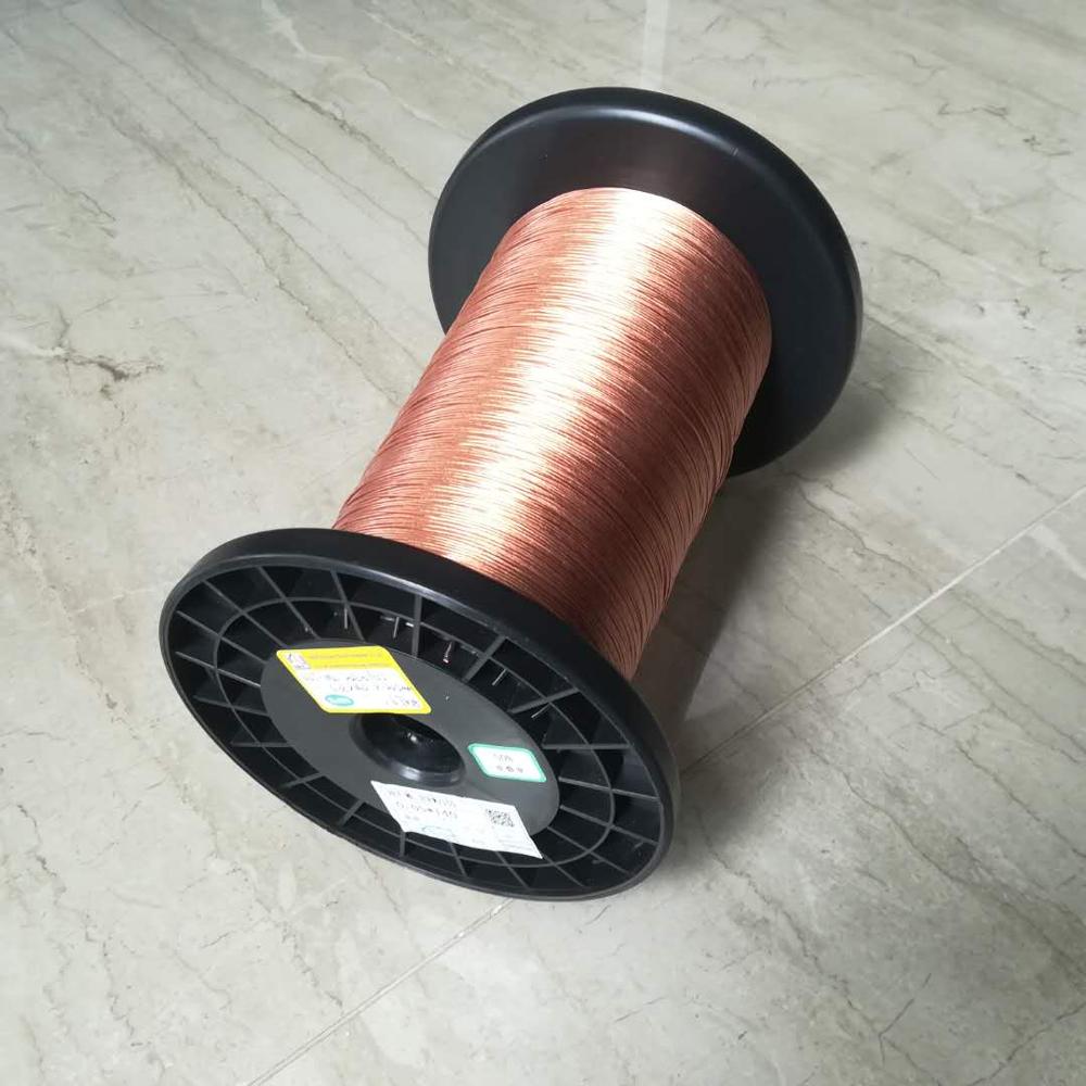 0.05 X 140 Mylar High Frequency Copper Litz Wire Insulated Copper Wire With 5500v Breakdown Voltage