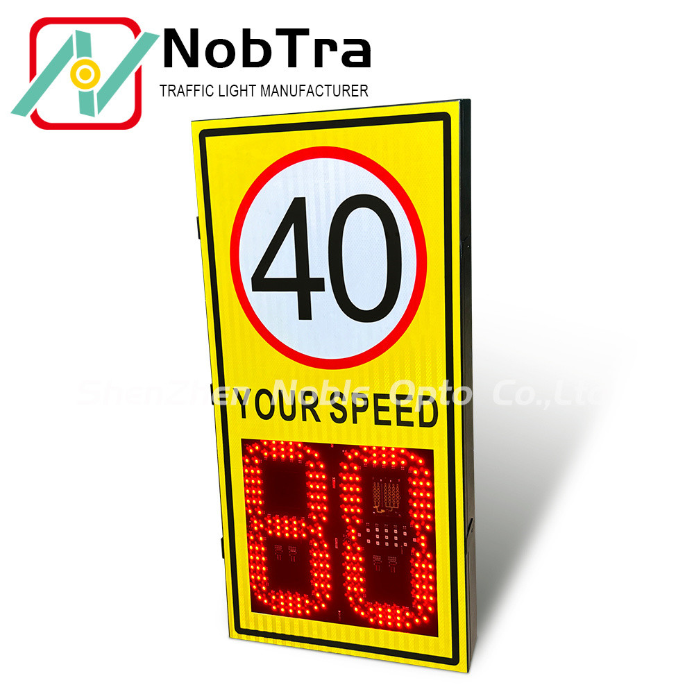 Solar Powered LED Radar Speed Limit Sign with Lithium Battery and IP54 Rating