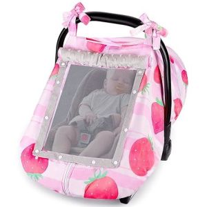 Waterproof Infant Car Seat Cover with Breathable Mesh Window and 3 Usage Modes