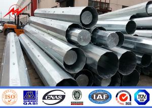 China 15M Transmission Line Galvanized Steel Pole With Third Party Certificate factory
