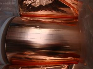 China Transmission Device / Water Heater Rolled Copper Foil Insulated Soft Hardness factory