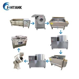 China 500kg/h Fully Automatic Potato Chips Line Potato Crisps Making Machine factory
