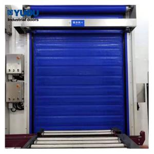 China 3*4.5m Cold Room High Speed Door PVC Fabric 2.0m/s Fast Rolling Door 0.75KW Motor factory