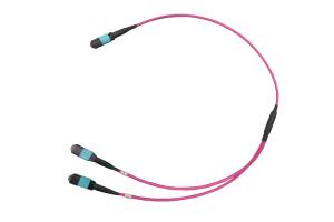China Customize Low Loss Up To 288 Fibers SM And MM MPO MTP Shuffle Cable factory