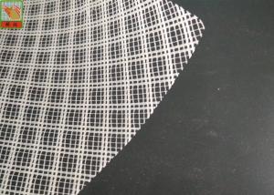 China Plastic Resin Infusion Mesh White Color , HDPE Plastic Diamond Mesh Roll factory