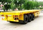 4 Axis 1550mm Flatbed Truck Trailer ISO 40 Foot Flat Bed Q235
