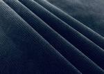240GSM Micro Velvet Fabric 100 Percent Polyester Super Soft Waffle Checks Black