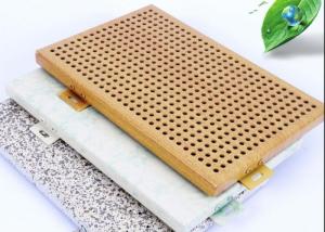 China Anti Humidity Perforated Aluminium Facade Plate Fluorocarbon Coating factory