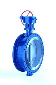 China Series 13 Flanged DI Double Eccentric Butterfly Valve factory