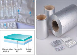China 20MIC or 25MIC or 30MIC PTP Aluminum Blister Foils / Blister Lidding Foil For Capsules factory