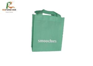China Green Printing Non Woven Carry Bags For Supermarket Shopping Custom Style factory