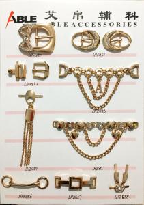 China Custom Factory Price Nickle Free Metal Zinc Alloy Shoe Chain Buckle For Men factory