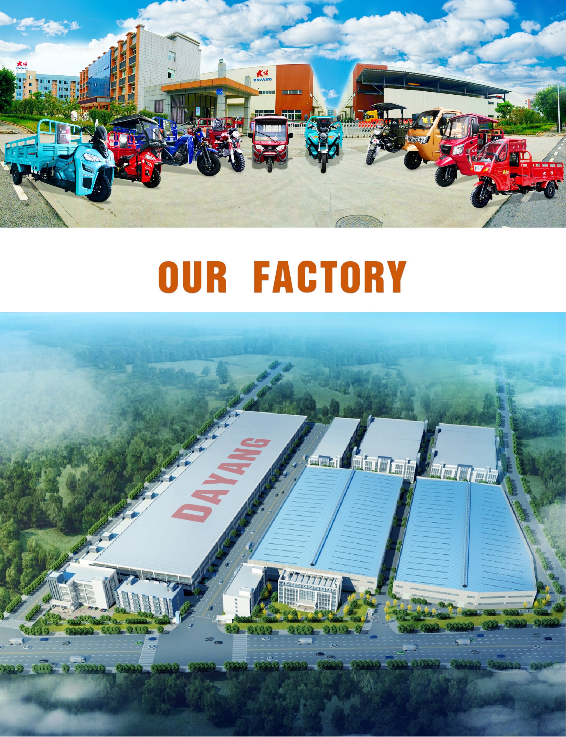Front Drum Rear Drum Brake System Other Tricycles Motorcycle for Adult Customized
