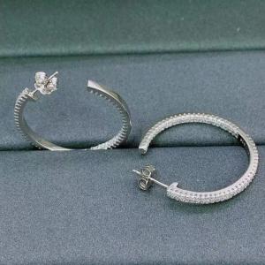 China Diamond Moissanite Sterling Silver Small Hoop Earrings ODM factory