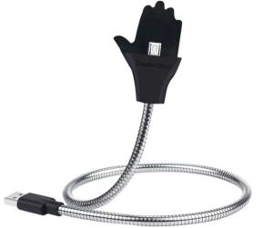 China Palms USB Light Gooseneck Metal Hose Phone USB Charging Cable 50cm factory