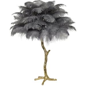 China Tree Stand Copper ODM Ostrich Feather Lamp For Hotel Villa factory