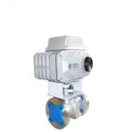 High Temperature Flange Connection PTFE WCB Electric Regulating Ball Valve
