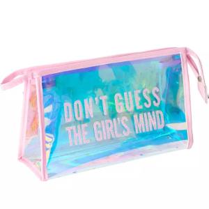 China Waterproof Custom PVC HoloGraphic Makeup Bag factory