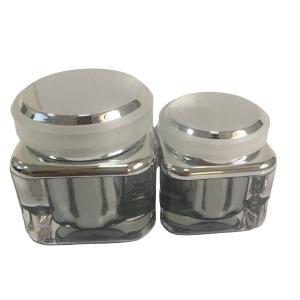 China Acrylic Cream Plastic Jar Round Beautiful Cosmetic Jar Night Cream All Jar factory