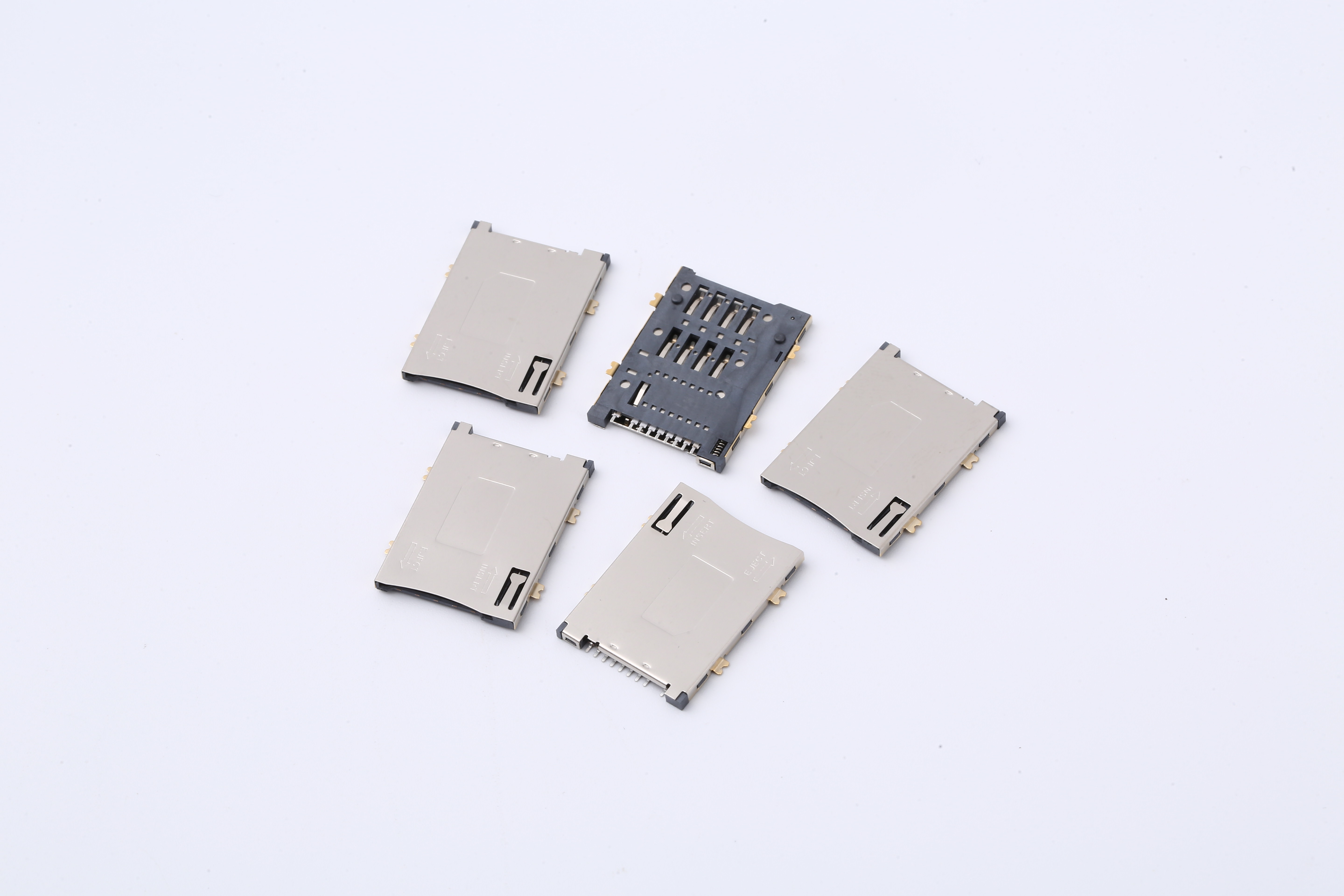Push Push Female Micro SD Card Connector LCP T Flash Socket 9 Pin
