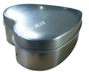 China Heart Shaped Candy Tin Can / Wedding Chocolate Tin Box CMYK + PMS Printing factory