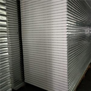 China waterproof polystyrene foam garage sandwich wall panel 1150-75-0.376mm factory