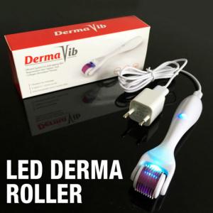 China 5 in 1 photon led facial beauty vibrating derma roller micro needle roller factory