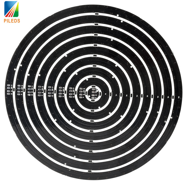 Customizable RGB Circle Pixel Light WS2812 SK6812 Addressable Black White PCB Board DIY 5050 5V WS2812B Angel Ring
