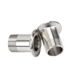 Square Head Code Sanitary Male Thread Ferrule Adapter for DIN/SMS/ISO/3A