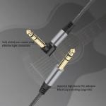 Right Angle Plug 1/4 Inch Jack 10ft Braided Electric Guitar Audio Cable 6.35mm