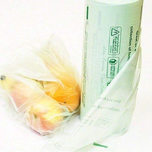 EN13432 Environmentally Friendly Plastic Bags , Clear Plastic Food Packaging