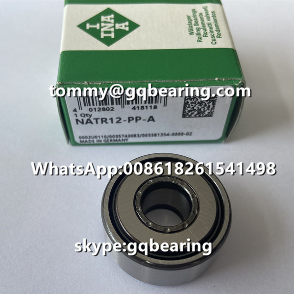 Yoke Type Gcr15 Roller Track Bearings NATR12-PP-A With 12mm Bore