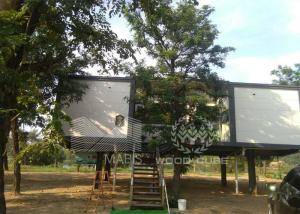 China High Intensity Prefabricated Wooden Houses With Galvanized Light Steel Frame factory
