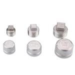 Female NPT BSPT BSP Threaded Round Cap for Industrial and Agricultural