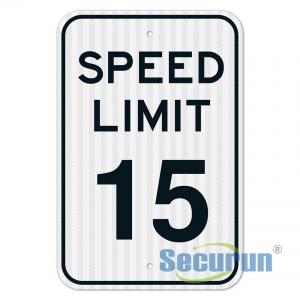 China ODM HIP Reflective Speed Limit 15 55 Mph Sign for Outdoor on sale